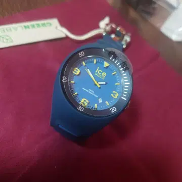 ICE WATCH 블루 실리콘 밴드 10ATM