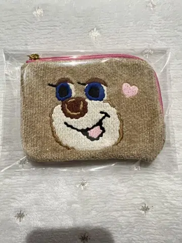 도업 테디 걸 L자 파우치 페이러 미사용 새상품