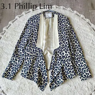 3.1 Phillip Lim 레오파드 실크 자켓 표범 무늬 사이즈 0
