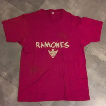RAMONES 핑크 티셔츠 M 사이즈