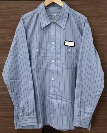 24SS SEQUEL WORK SHIRTS 파랑 스트라이프 XL 시크엘
