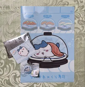 치이카와 (먼작귀) 쿠라스시 하치와레 카드, 캔뱃지, 클리어 파일 세트
