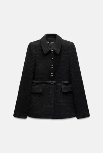 ZARA 벨트 텍스처 소재 자켓