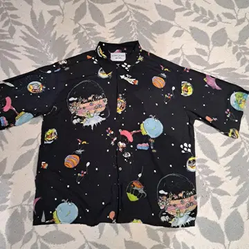tsumori chisato niko and - 반팔 셔츠 우주 패턴