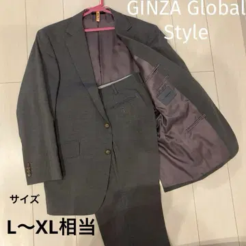 GINZA Global Style 수트 2피스 그레이 셋업 L