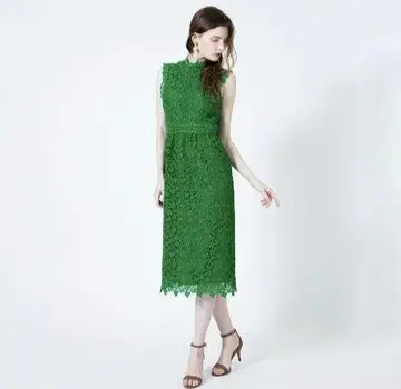 Loulou Willoughby 클로버 케미컬 레이스 원피스 사이즈 2