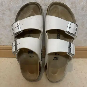 버켄스탁 애리조나 24.5cm 화이트