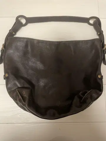 일비종떼 다크 브라운 가죽 백