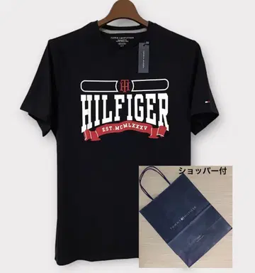 새상품 쇼핑백 포함 Tommy Hilfiger 남성용 로고 티셔츠