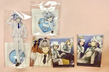 sideM 가사키 렌 제비뽑기 도 아크릴 스탠드 캔뱃지 세트