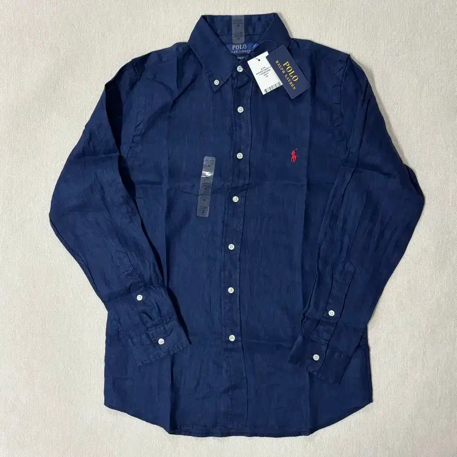 [큐알가능/매장상품]정품 폴로 남성 클래식핏 린넨 셔츠 새상품