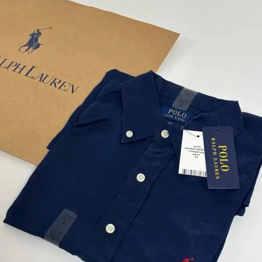 [큐알가능/매장상품]정품 폴로 남성 클래식핏 린넨 셔츠 새상품