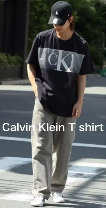 새상품 Calvin Klein 캘빈 클라인 남성용 빅 로고 티셔츠