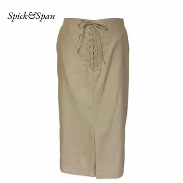 스픽 앤 스팬 레이스업 타이트 스커트 베이지 36 a5f004