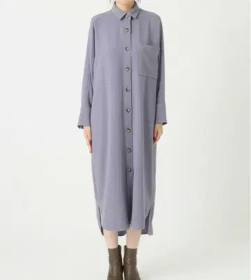 Spick & Span 연보라색 셔츠 원피스