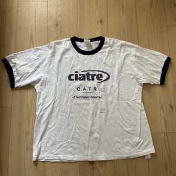ciatre T셔츠 화이트 네이비
