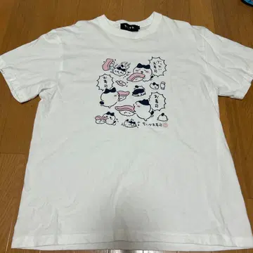 치이카와 (먼작귀) 하치와레 스시 디자인 티셔츠 L 사이즈