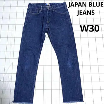 새상품급 Japan blue jeans 자른 끝 다크 네이비 W30