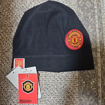맨체스터 유나이티드 니트 모자 블랙