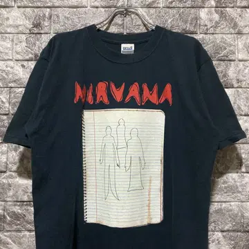 레어 NIRVANA 티셔츠 00s 닐바나 BLACK 2003