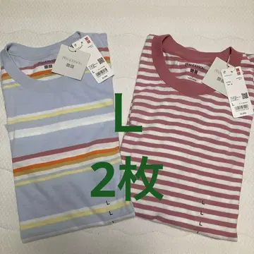 [새상품] 유니클로 x JW ANDERSON 보더 티셔츠 2장 사이즈 L