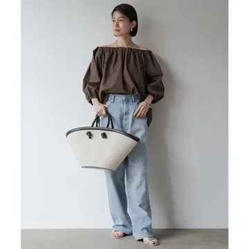 미사용 라운지 드레스 GALENA 갈레나 린넨 팬 백 bag