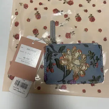 Casselini 자수 패스 케이스 블루