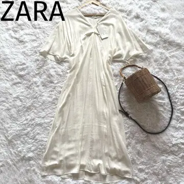 자라 ZARA 화이트 코튼 롱 원피스