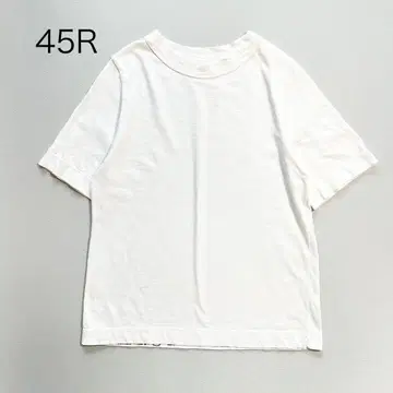 최근 45R 천축 코튼 크루넥 티셔츠