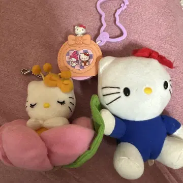 헬로키티 봉제 인형 스트랩 3개 세트 쇼와