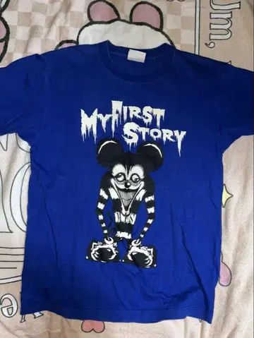MY FIRST STORY 파랑 티셔츠 S