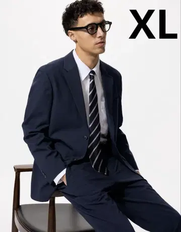유니클로 감동 자켓 울라이크 네이비 XL UNIQLO