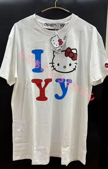OPEN YY Hello Kitty I Y 반팔 티셔츠
