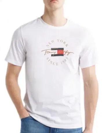 새상품 Tommy Hilfiger 타미힐피거 남성용 로고 티셔츠