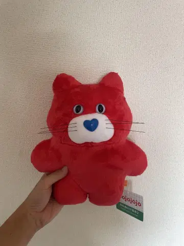 택 포함 새상품 mojojojo 빨간 고양이 봉제 인형