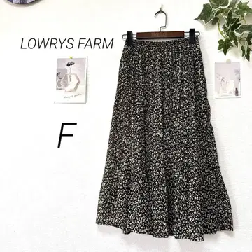 9371 LOWRYS FARM 로리즈팜 꽃무늬 롱 플레어 스커트