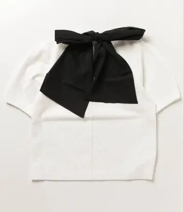 솜 백 리본 풀오버