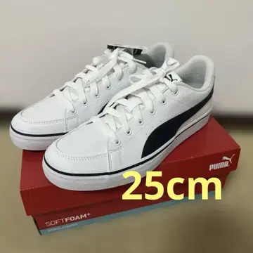새상품 PUMA 푸마 여성용 스니커즈 캐주얼 슈즈 로우 컷 화이트 25