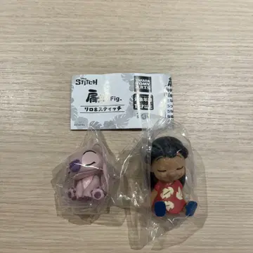 어깨 쿵 리로 & 스티치 피규어 세트