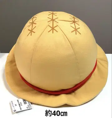 [새상품] 원피스 커다란 루피 모자 봉제인형 약 40cm
