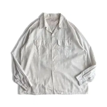 1950년대 "Towncraft" 레이온 셔츠 박스 실루엣 카스리