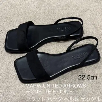 MARW UNITED ARROWS 플랫 샌들 22.5cm 뒷굽 덧댐 완료