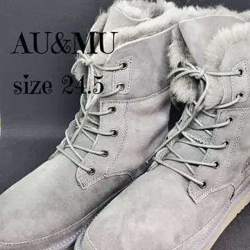 AU&MU 여성용 부츠 보아 부츠 레이스업 부츠 캐주얼