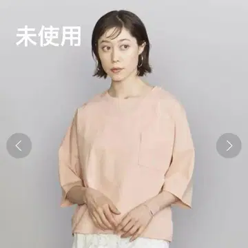 미사용 BEAUTY&YOUTH 돌먼 슬리브 6부 소매 포켓 티셔츠
