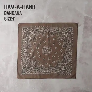 HAV-A-HANK 90s USA제 반다나 브라운