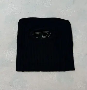 튜브탑 오벌 D 로고 블랙 여름