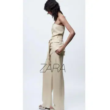ZARA 자라 린넨 블렌드 팬츠