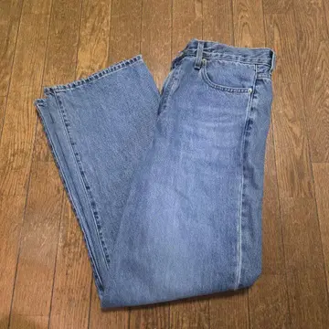 유니클로 와이드 청바지