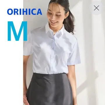 ORIHCA 면100 노-아이론 반팔 스트라이프 클레릭 블루 M