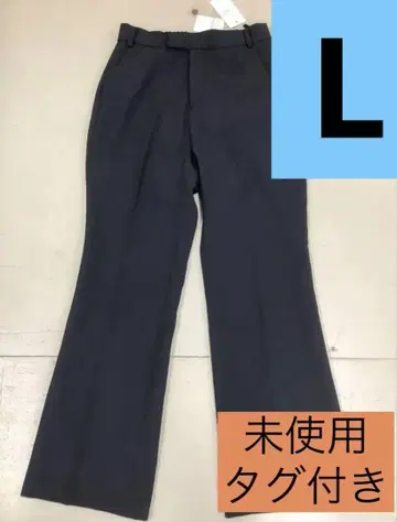 LOWRYS FARM 여성용 트윌 컬러 플레어 팬츠 택 포함 새상품 L